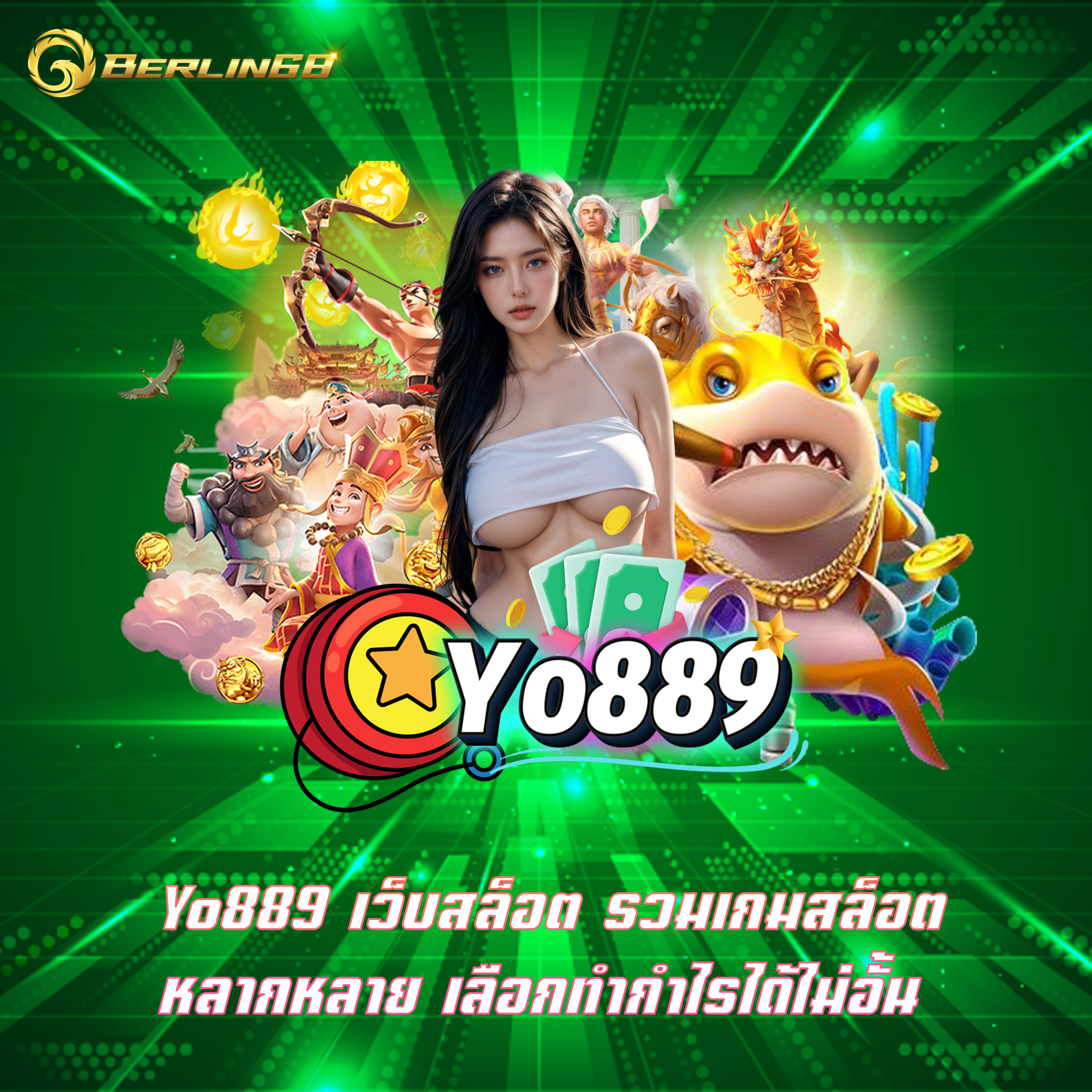 Yo889 เว็บสล็อต รวมเกมสล็อตหลากหลาย เลือกทำกำไรได้ไม่อั้น